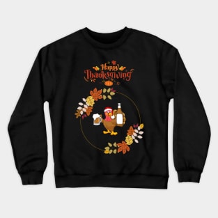 Happy Thanksgiving, Ugly Thanksgiving Crewneck Sweatshirt